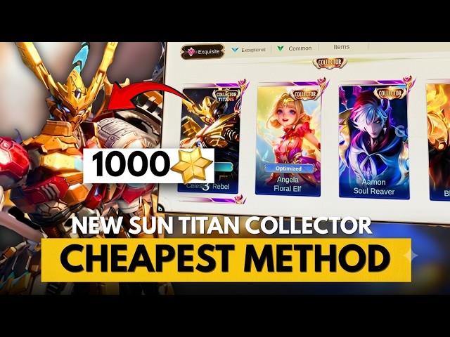 CHEAPEST METHOD TO GET SUN COLLECTOR SKIN UNDER 1000 COA 🤯💎