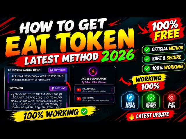 How To Get Eat or access Token Latest Method 2026 || #freefire 