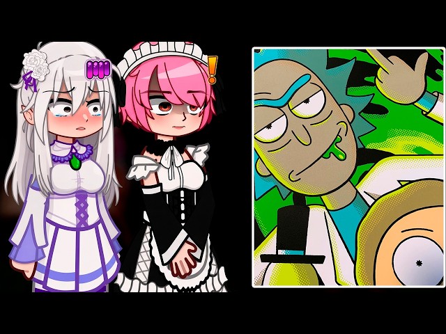 Re:Zero React to Subaru as Rick Sanchez | Rick and Morty | Gacha React