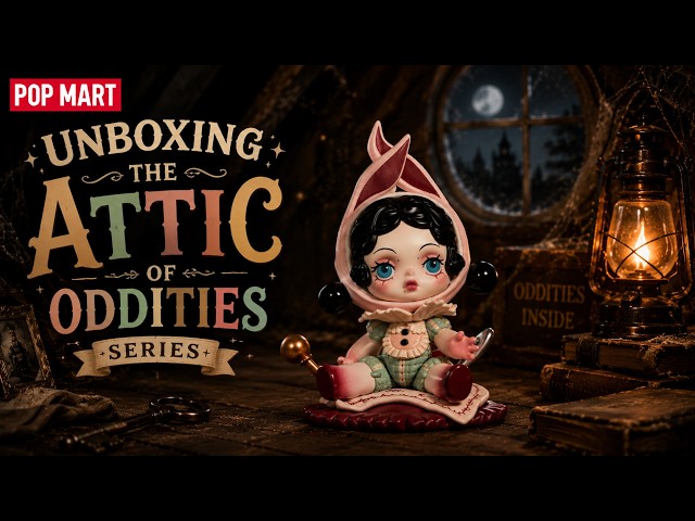 Unboxing Pop Mart The Oddities in the Attic Series #popmart #skullpanda #labubu #hirono