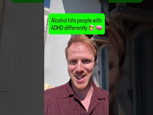 Alcohol hits people with ADHD differently 🧠