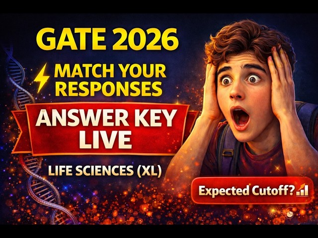 GATE 2026 Life Sciences XL  Complete Question Paper Solutions & Analysis