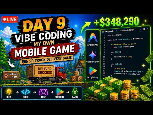 🔴 Day 9 | Vibe Coding My Own Mobile Game 📱 #devlog