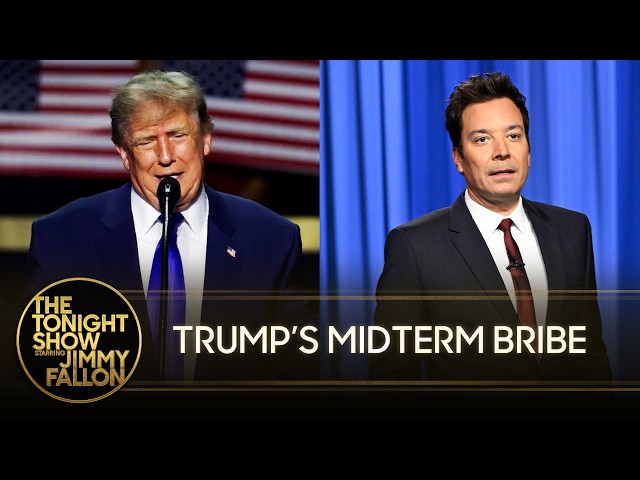 Trump Tries to Bribe His Way into GOP Midterm Win During Two-Hour-Long Speech | The Tonight Show