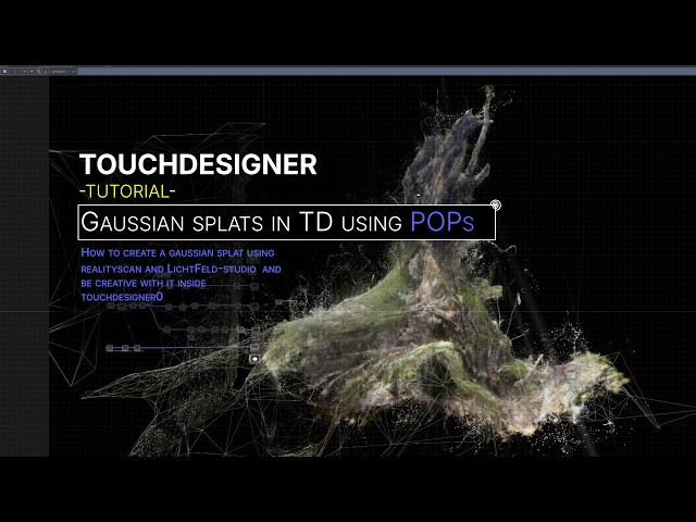 Gaussian Splat in Touchdesigner, Reallity scan and Lichtfeld Studio.