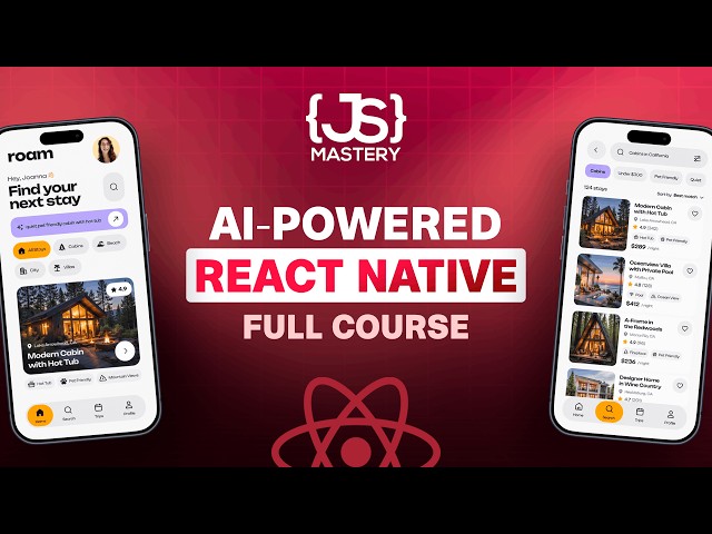 React Native Full Course 2026 | Build a Real Airbnb-Style App with AI Agents