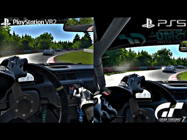 (PS5 VR2) GT7 VR vs GT7 NO VR & Logitech G29 [4K HDR UHD] 🇺🇲RCR CIVIC #NURBURGRING NORDSCHLEIFE 24