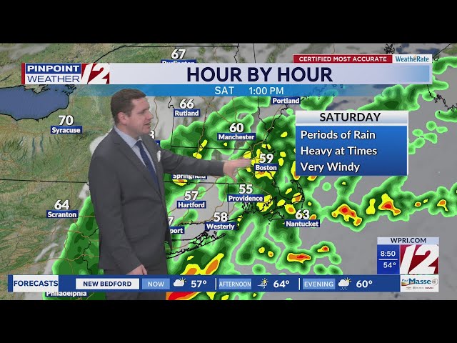 WPRI 12 Weather Forecast 9/25/26: Strong Winds, Heavy Rain Ahead This Weekend