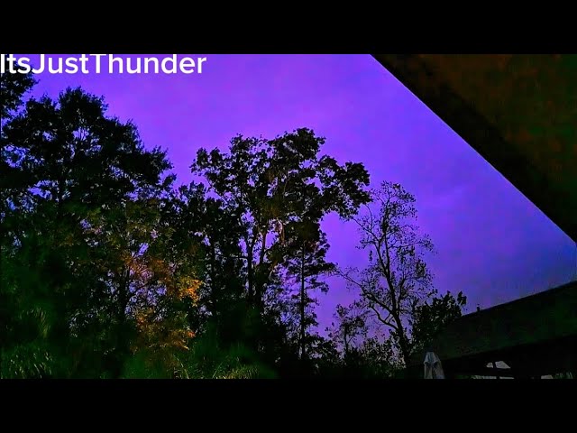 Extremely Bright Lighting Storm, Late Midnight Thunderstorm Brings Frequent Lightning