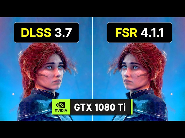 DLSS 3.7 vs FSR 4.1.1 on GTX 1080 Ti - 1440p Performance Comparison