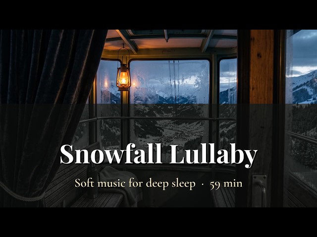 Snowfall Lullaby ❄️ 1 Hour Gentle Piano Music for Sleep