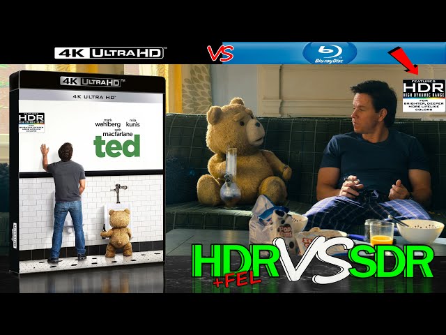 Ted 2012 HDR ANALYSIS 4K Blu Ray vs 1080p BD SDR 100nits #TRUE_DIFFERENCE #WATCH_IN_HDR