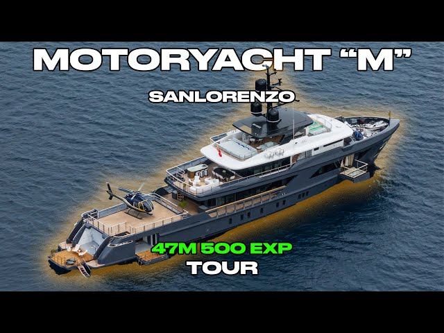 THIS MEGA YACHT HOLDS A HELICOPTER & PLANE: M/Y M Tour