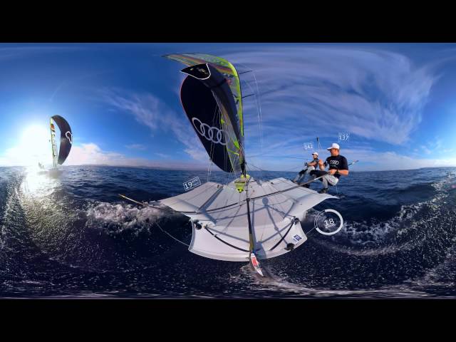 A breathtaking Audi sailing event in VR!