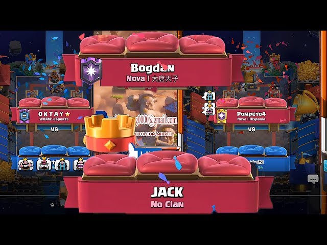 JACK , POMPEYO4 , BOGDAN , OKTAY, DARK LIGHT   | LADDER PUSH  CLASH ROYALE