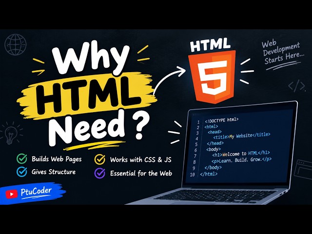 Why Do We Need HTML? | What is HTML & Why It Is Important? | HTML for Beginners 2026 | HTML | #html