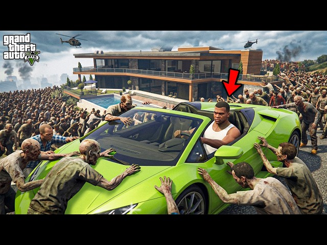 Franklin Found The Fastest Supercar In 100 DAYS Zombie Apocalypse Survival !