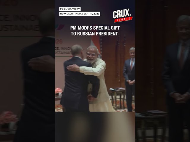 PM Modi Shares Warm Hug With President Putin And Presents ‘Special Gift’