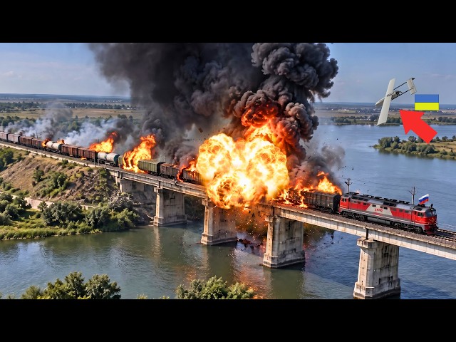 Ukraine LURED Russia’s Disguised Supply Train Onto the Bridge — Then BLEW IT APART