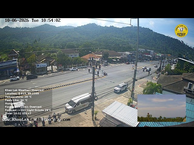 🔴 Khao Lak Webcam - Phang Nga, Thailand 🇹🇭 06-Oct-2026 00:03