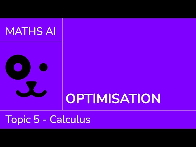 Optimisation [IB Maths AI SL/HL]