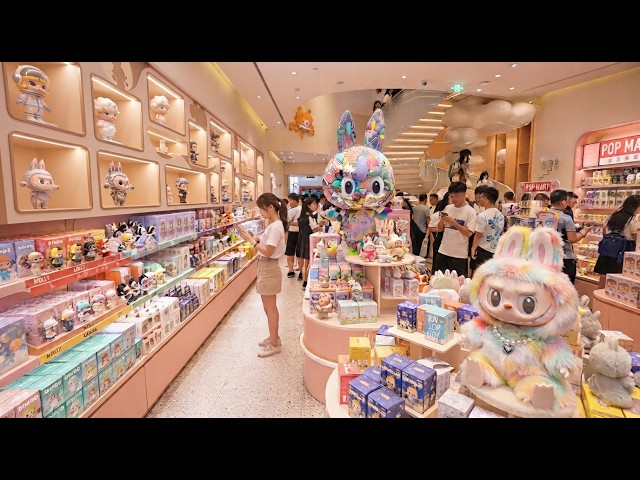 Shopping in China 🛍️ Beijing's busiest shopping mall | POP MART, Sanrio, Bakery & Cute Shops Tour!