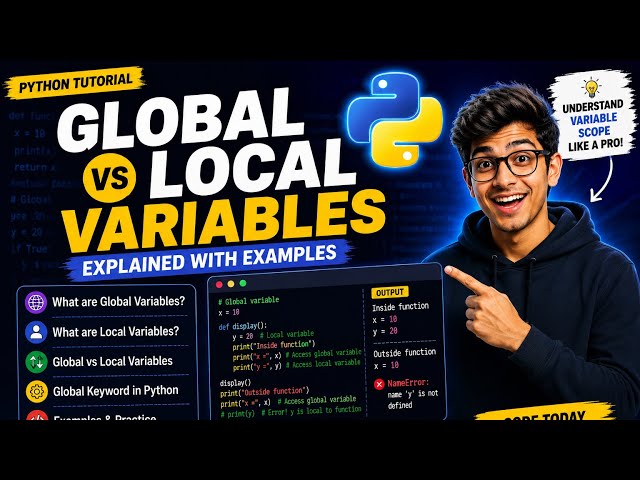 Python Tutorial #2: Global vs Local Variables