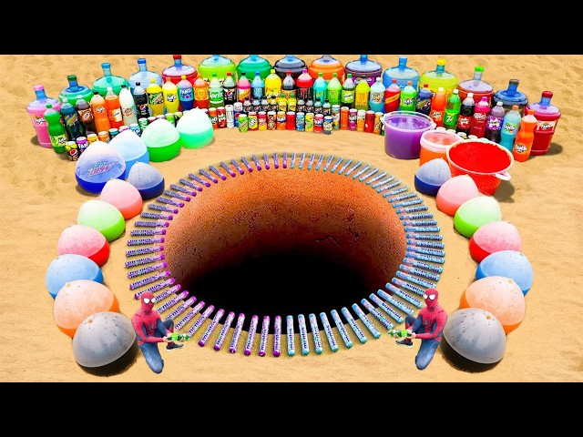 Satisfying Experiment: Giant Toothpaste Eruption from Big Pepsi, Mnt Dew, Fanta, Coca Cola & Mentos
