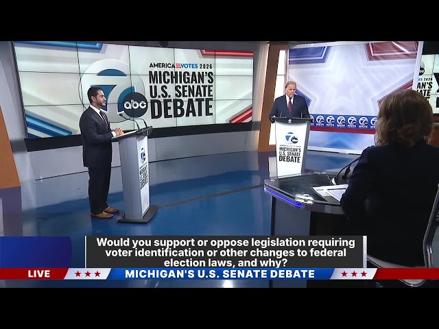 U.S. Senate Debate: Rogers, El-Sayed on voter ID laws