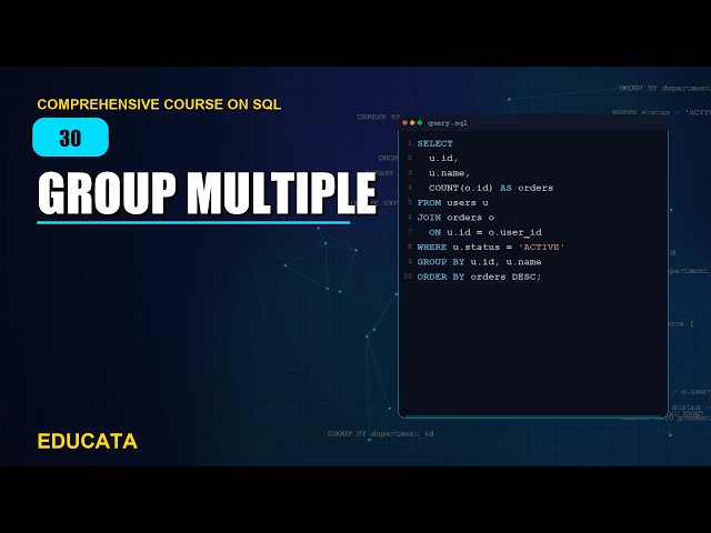 30. Multiple-Column GROUP BY