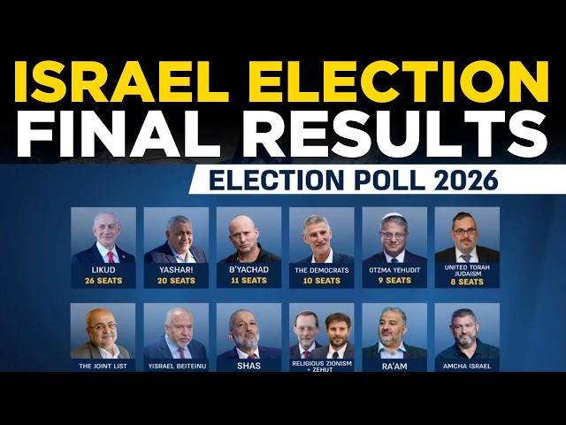 Israel Election Results 2026 LIVE: Final Results Revealed | Breaking News | Benjamin Netanyahu