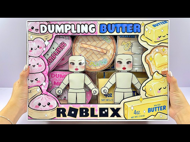 🧀Paper DIY🧀Unboxing Dumpling vs Butter ROBLOX Blind Bag| Build a $1,000 House✨ASMR