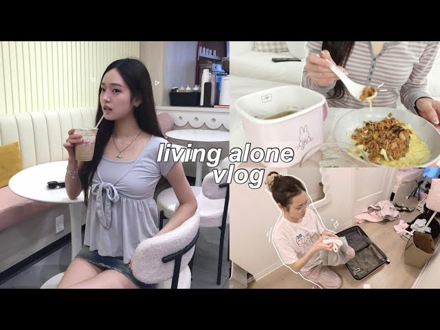 productive living alone vlog🎧: building trinket shelf, 2 concerts, busy + chaotic, cleaning & haul