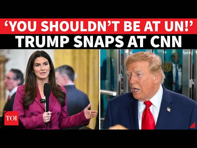 ‘WHY ARE YOU HERE?’: Trump Confronts CNN’s Kaitlan Collins At UN Speech Amid WH Ban; Melania SHOCKED
