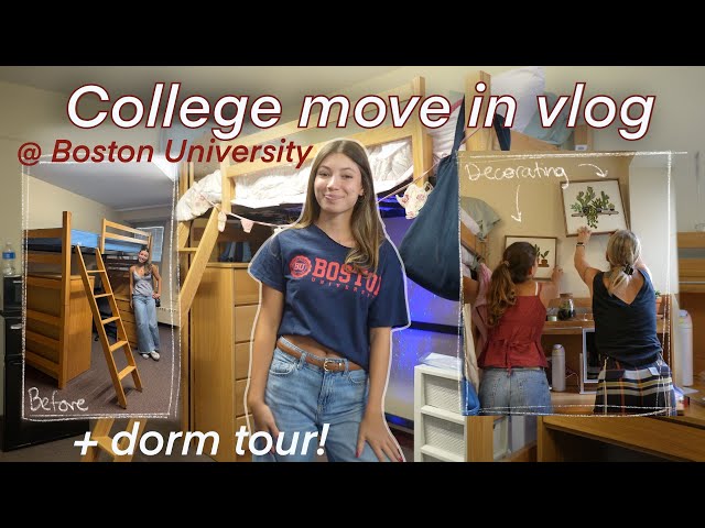 COLLEGE MOVE-IN VLOG ✨ @ Boston University *Freshman Year* || The Towers