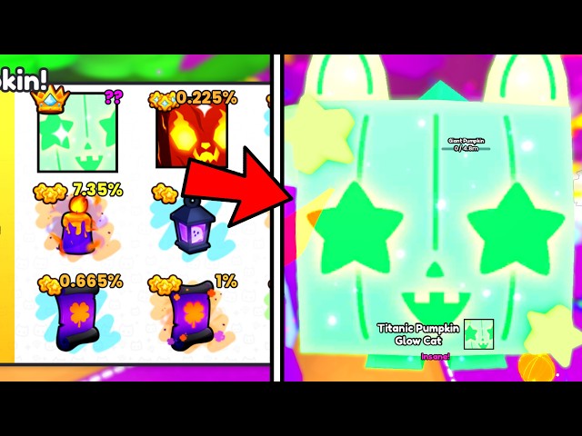 I Opened 600+ TITANIC PUMPKINS & Got VERY LUCKY in Pet Simulator 99!