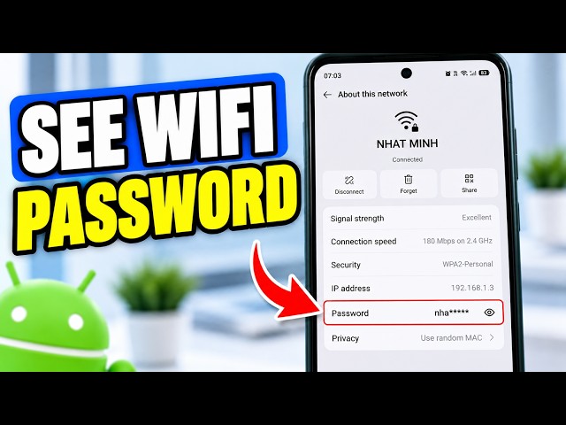 How to See Your Connected Wi-Fi Password & QR Code on Android
