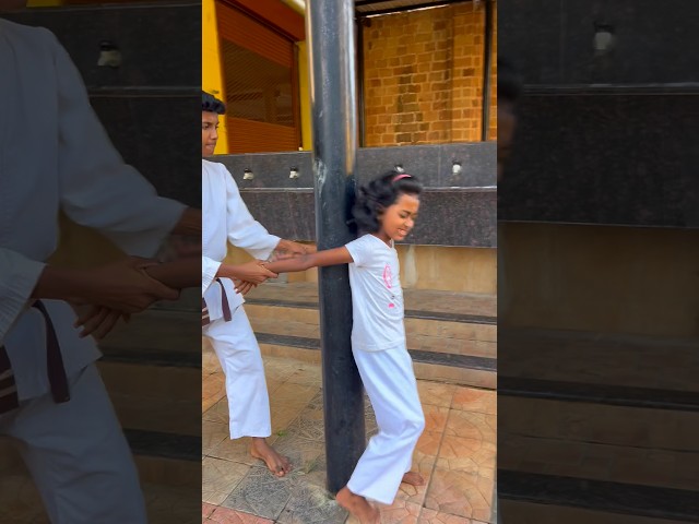 How to Escape When Trapped Against a Pillar | Kids Self-Defense Tutorial