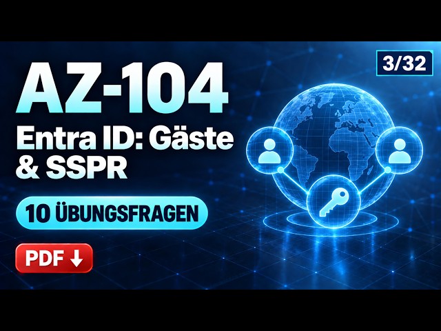 AZ-104: Microsoft Entra ID – Externe Identitäten & SSPR | 10 Übungsfragen