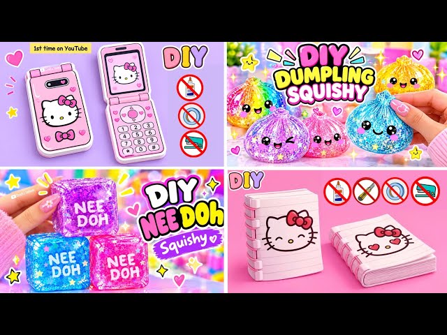Easy craft ideas/ DIY squishy/miniature craft /Paper craft/ how to make/school project/art and craft
