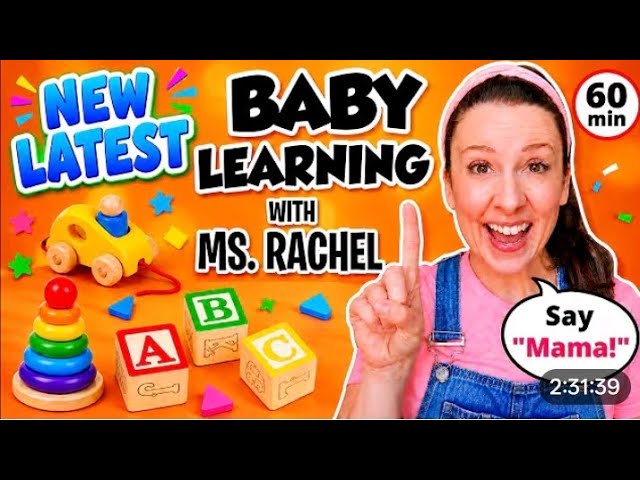 Baby Learning With Ms Rachel - First Words, Songs and Nursery Rhymes for Babies - Toddler Videos