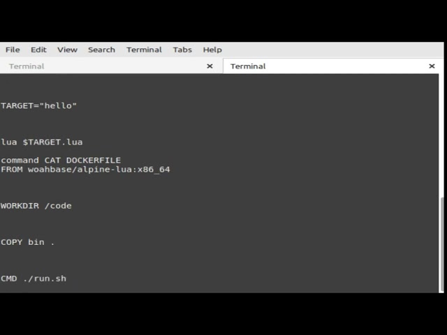 Programming {{ lua }} hello world