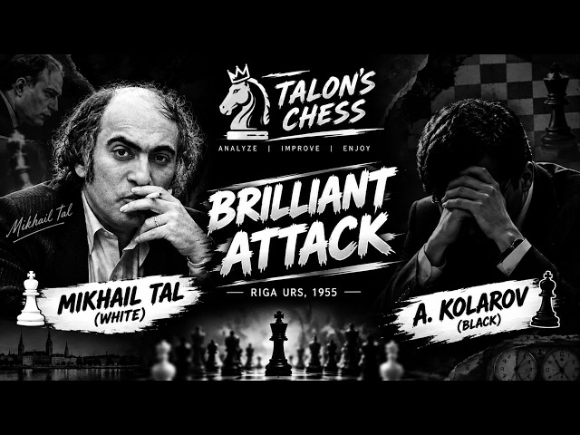 Mikhail Tal vs Kolarov 1955 | Shocking Chess Attack | Tal’s Brilliant Game