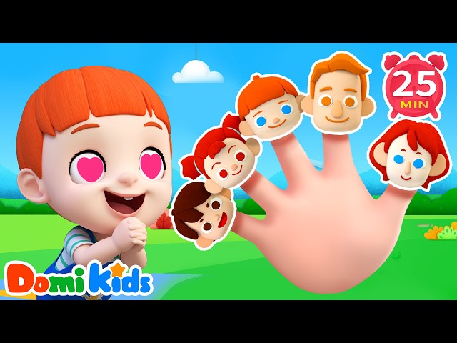 Meet the Family with Funny Finger Play! 🎵 ｜ Family Playtime ｜ Nursery Rhymes ｜ Domi Kids