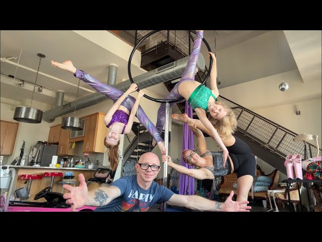 Circus family Sunday Funday aerial training our best tricks?!