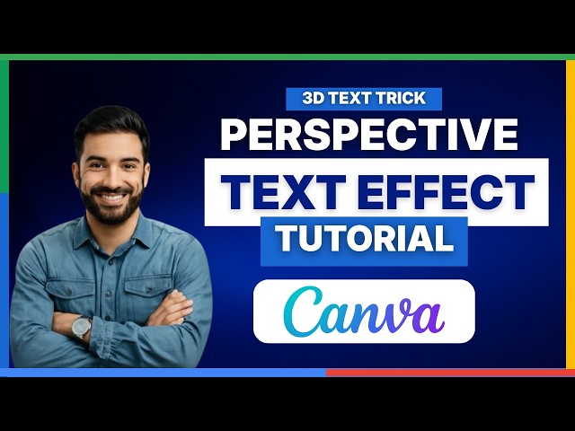 Canva Perspective Text Effect Tutorial Easy 3D Text Trick.mp4[2026 Full Guide]