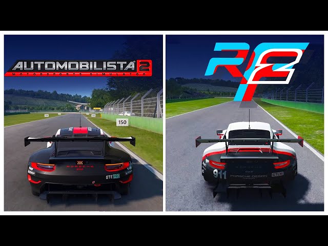 Automobilista 2 vs RFactor 2 ➤ Porsche RSR ➤ Кто лучше на ваш взгляд?