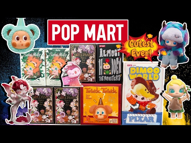 POPMART Haul!! LABUBU, Dimoo, SKULLPANDA, Molly and MORE! 🤯