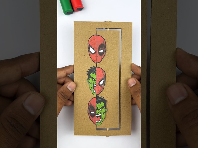 Spiderman Brand New Day Amazing Cardboard Magic Flip Challenge #spiderman #brandnewday #shorts