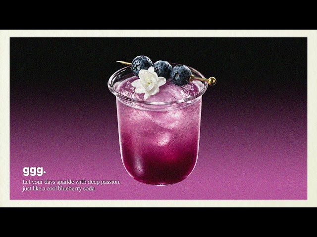 blueberry soda.